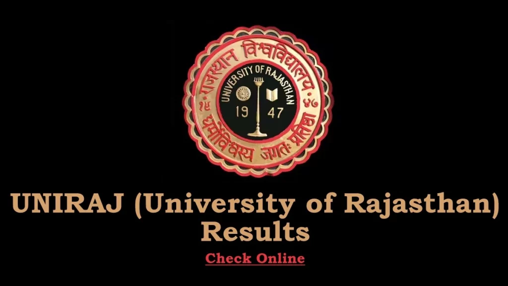 Uniraj Result 2024 Rajasthan University UG PG Semester Results Marksheet